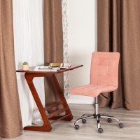 Кресло офисное Zero (розовый) флок - Изображение 1